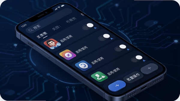 A100Pro Ӧ�ù���������ƣ�����Ϊ��ɫ�Ƽ������ֻ���Ļ��ʾӦ���б���ÿ��Ӧ�����С�����/���á�����ͼ�꣬�������������ͷ����ǩ���ײ�������������ť���������רҵ��ͻ����Ч��������������2.5D�廭���ϸ�ڷḻ
