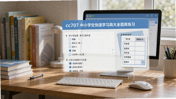 cc707��Сѧ������ѧϰ���ߴ�ȫ�����ϰ���棬չʾѡ����ʹ��⿨������Ϊ�����͵��ԣ���Ȼ�⣬дʵ���ͻ��ѧϰ��Χ