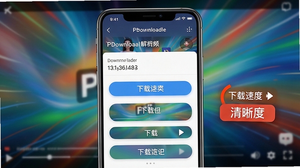 PDownloader������Ƶ������ʾͼ���ֻ���Ļ��ʾӦ���ڸ������Ӻ�Ľ������棬���ֶ��������ѡ�ť������Ϊ��̬ģ������Ƶ���棬ɫ�ʷḻ��ͻ�������ٶȺ������ȱ�ǩ