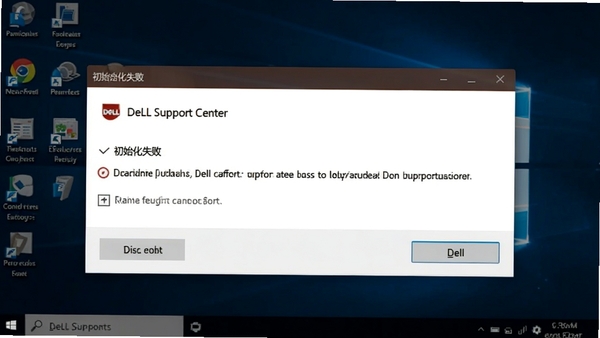 һ����ʾDell Support Center������ʾ�Ľ����ͼ��������ʾ����ʼ��ʧ�ܡ�����������ΪWindows���棬ɫ��ƫ����ͻ�����ϳ�����