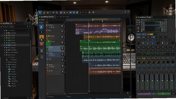 DarkWave Studio�����������������棬��ɫ���⣬������������༭���ڣ����Ϊ��Դ��������Ҳ�Ϊ����̨��������רҵ¼���ﻷ��������ϸ��