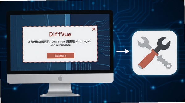 DiffVue���������޸�ʾ��ͼ��������Ļ����ʾ������ʾ���Ա����޸�����ͼ�꣬����Ϊ����ɫ�Ƽ���񣬻�������ֱ��