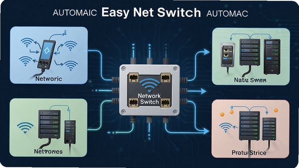 Easy Net Switch�Զ�ʶ�����绷����ʾ��ͼ��չʾ��ͬ���糡����������л�