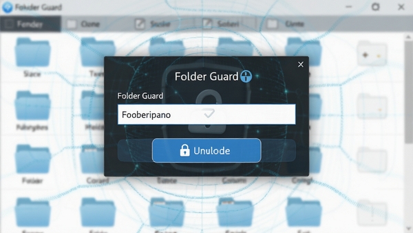 Folder Guard������֤��������ʾ������������ť������Ϊģ�����ļ����б���ǿ����ȫ������Χ