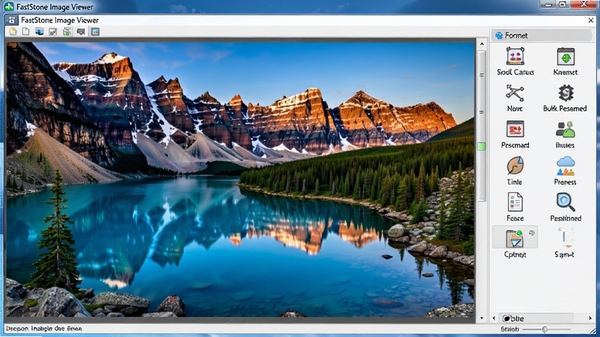 FastStone Image Viewer ����չʾ����Ļ��ʾһ�Ÿ߷ֱ��ʷ羰��Ƭ���Ŵ�ֲ���ͬʱ�Ҳ���������Ÿ�ʽת���������������ȹ���ͼ�꣬����������ɫ�����ޣ�͹����������ͼ���רҵ��