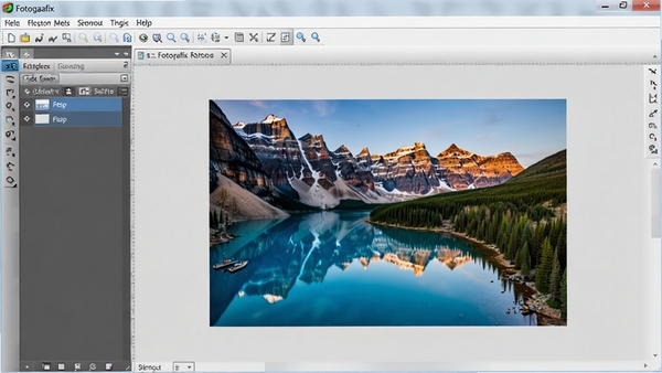 Fotografix�����������ͼ��չʾ�˵�������������ͼ�����ͻ�������������������������Ϊǳ��ɫ������������������ʾһ�����ڱ༭�ķ羰ͼƬ����������Fotografix�����ڶ�����������ͼƬ����Ϊ16:10������ϸ�ڷḻ