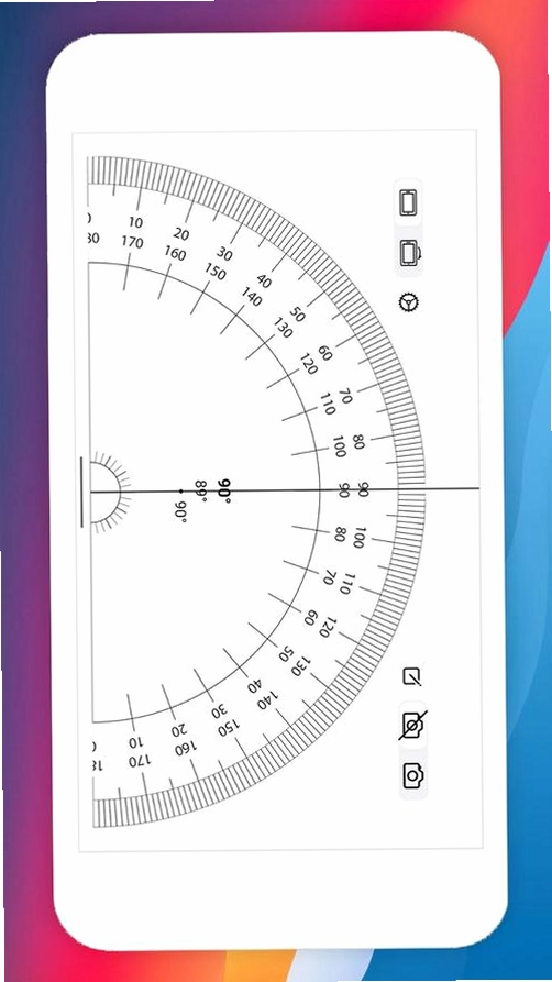 手机量角器运行截图