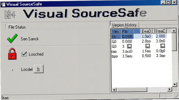 Visual SourceSafe �ļ�ǩ��ǩ���������棬��ʾ�ļ�״̬ͼ�꣨��ɫ�Թ���ʾ��ǩ������ɫ����ʾ�����������Ҳ��а汾��ʷ��壬����Ϊǳ��ɫ��ͻ����������Visual SourceSafe��