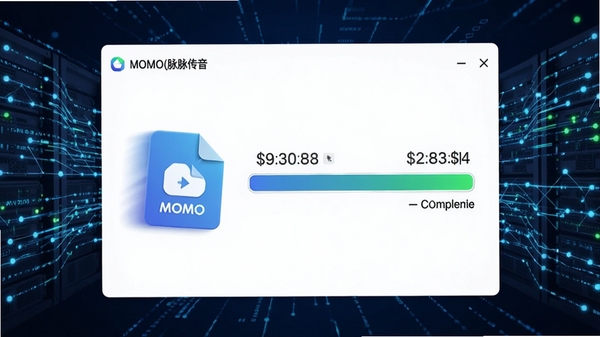 MOMO(��������)���ٴ����ļ����棬չʾһ�������ļ������Լ����ٶȴ��䣬�������ӽ���ɣ����д����ٶ�������ʾ������Ϊ��̬������������������ͻ�����Ч�ȶ�������