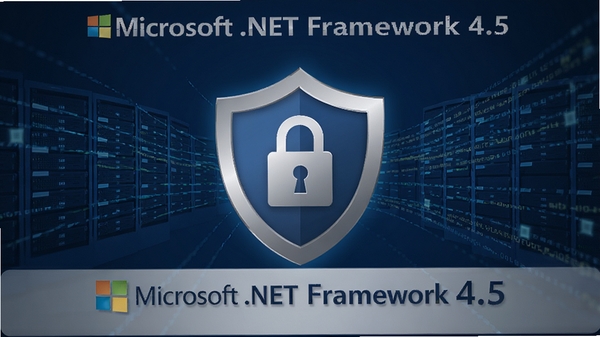 Microsoft .NET Framework 4.5 ��ȫ��������ͼ����������Ϊ����������ͼ�꣬����Ϊ����������������������ɫ������ɫ���䣬ͻ����ҵ����ȫ��Χ��