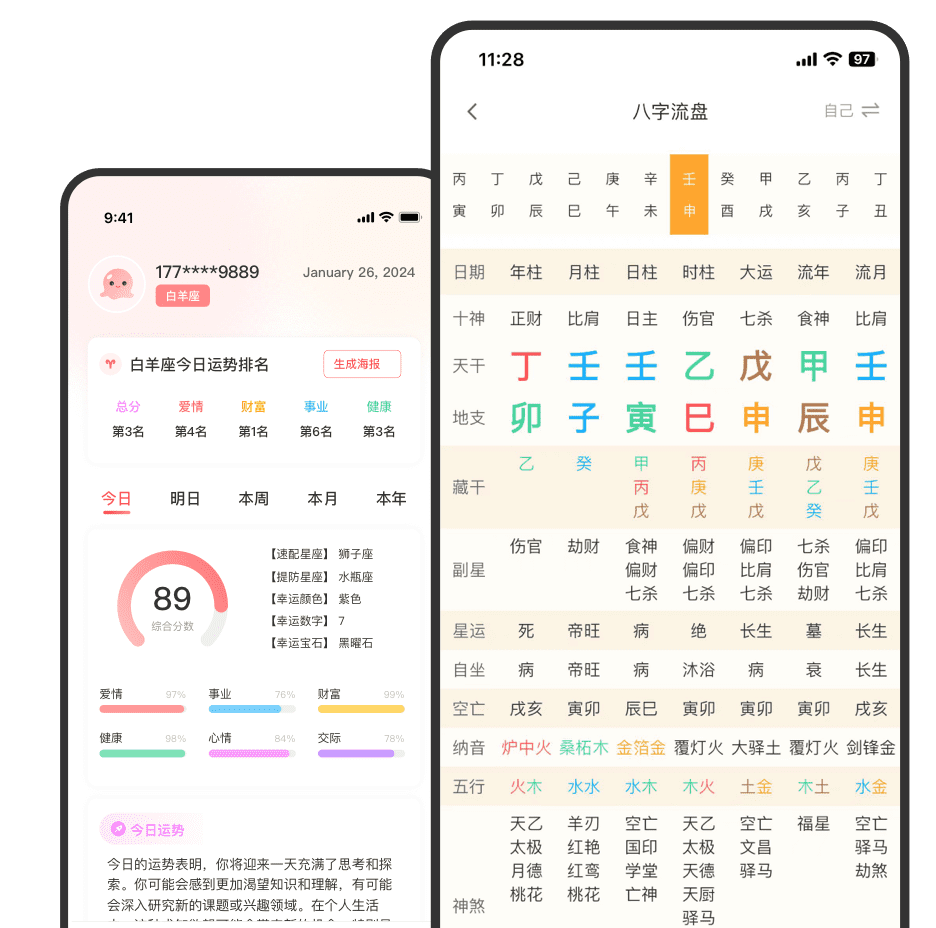91算命在线免费生辰八字排盘页面展示与功能特点