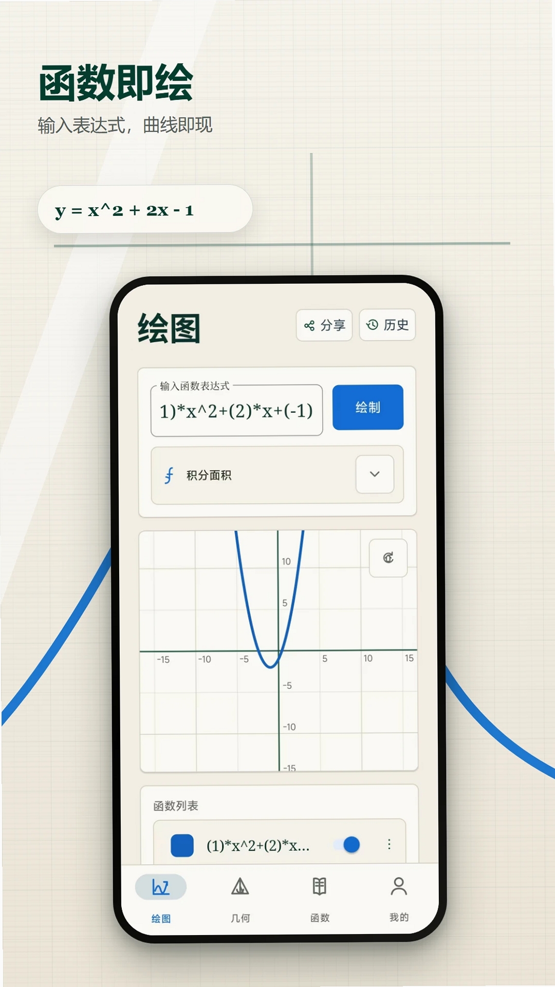 方程计算器函数画图运行截图