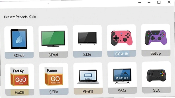 Free Sothink Video Converter格式预设选择界面,画面展示多种设备图标如平板、电视、游戏机等,每个图标下方有对应的格式标签,背景为浅灰色,突出预设选项的丰富性与直观性,软件名称在界面左上角显示