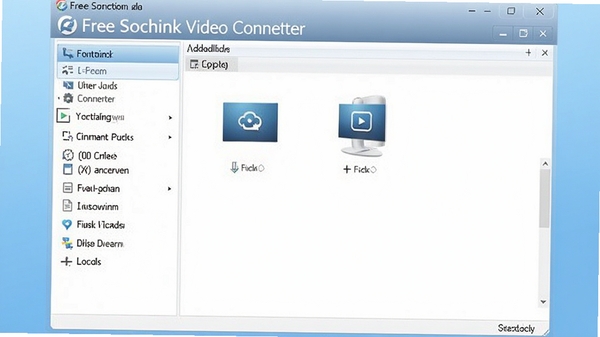 Free Sothink Video Converter主界面预览图,展示其简洁清晰的软件布局,左侧为功能列表,右侧为文件添加区域,背景为淡蓝色渐变,整体风格现代且专业,软件名称标识在窗口顶部显著位置