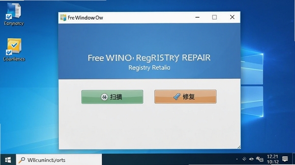Free window registry repair �������ͼ��չʾ����ɨ�谴ť���޸���ť������Ϊ�ɾ�����ɫ�������滷�����������������ʾ��������רҵ���Ѻ�