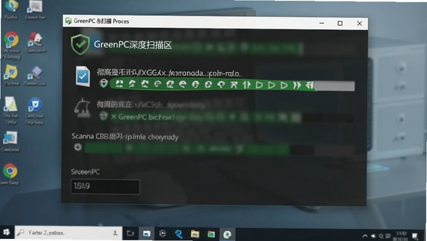 GreenPC���ɨ����̽�ͼ��������ʾ����ɨ����ļ�·���ͽ�����������Ϊ��͸����ϵͳ���棬ͻ��ɨ��ĳ�����