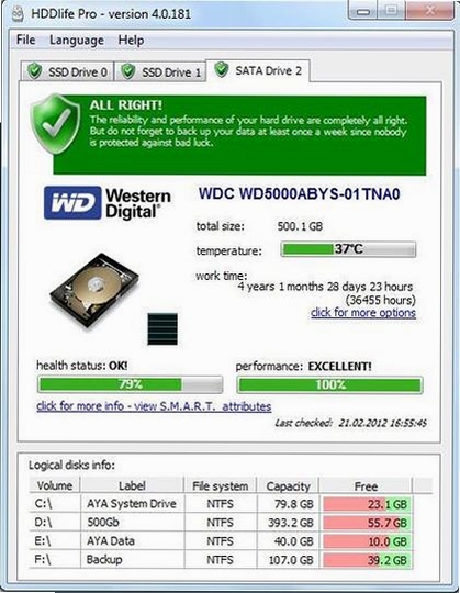 HDDScan硬盘检测工具官方版运行截图
