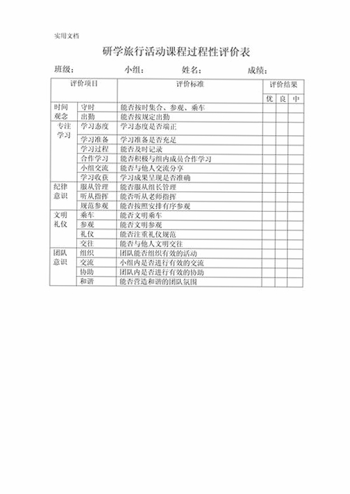 广宣研学评价报告
