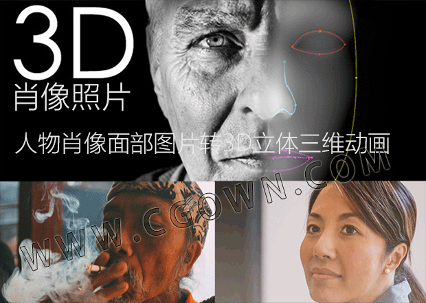 I3dPhoto处理人像照片 立体动态效果展示