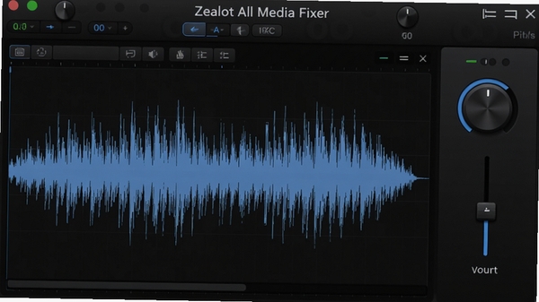 Zealot All Media Fixer��Ƶ���α༭���棬��ʾ��Ƶ����ͼ���Ҳ�������������ť������Ϊ��ɫ��Ƶ�����ҷ�������Χרҵ