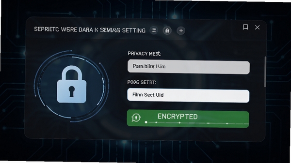 复制记录器安全设置界面,展示隐私模式和密码设置选项,界面带有锁定图标和加密提示,背景为深色科技感风格,突出数据安全主题,画面干净专业