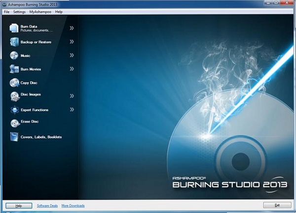 Ashampoo Burning Studio运行截图