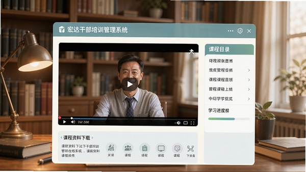 ���ɲ���ѵ����ϵͳ����ѧϰ���棬��������Ϊ��Ƶ���Ŵ��ڣ��Ҳ�Ϊ�γ�Ŀ¼��ѧϰ���������·��пγ������������������Ѻã�ɫ����ͣ�����Ϊ�鷿������ůɫ����дʵ���ϸ�ڷḻ