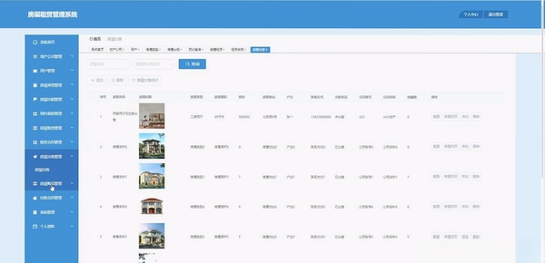 宏达房屋出租信息管理系统运行截图