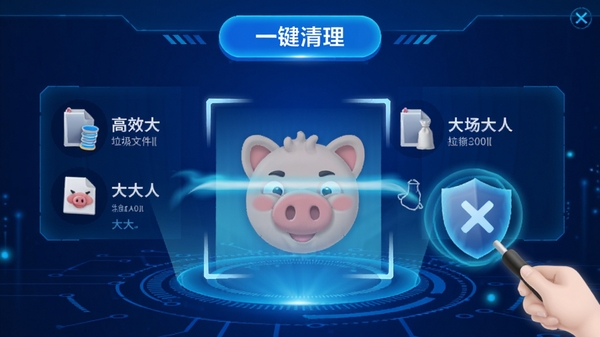 ����������������ɨ����棬չʾɨ����������ļ����ͼ���С������Ϊ�Ƽ�����ɫ��ɨ�趯��������������ʾ��һ����������ť���Ӿ���ͻ����Ч�밲ȫ