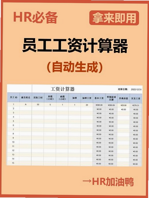 工资计算器2026运行截图