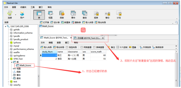 SQLiteManager 查询编辑器执行SQL语句操作截图