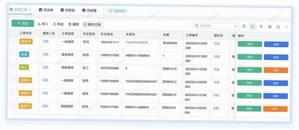 汽车用品销售管理系统运行截图