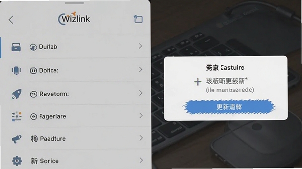Wizlink������־�����ͼ���ֻ���������ӳɹ�����ʾ�汾������ʾ���������࣬���й����б�������Ϊǳ��ɫ��ͻ���¹��ܵĽ�������