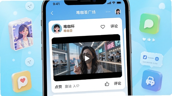 Ψ������̬�㳡����չʾ���ֻ���Ļ��չʾͼ������Ƶ��ϵ���Ϣ����Ƭ����Ƭ�����û�ͷ���ǳƼ���������ͼ�꣬����Ϊ�������µ��罻����Ԫ�أ�ǿ�����ݷḻ�����Ӿ������������������Ҿ����ִ��С�