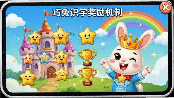 ����ʶ�ֽ������ƽ��棬��Ļ��չʾ�ź����ռ��ĸ��ֿ�ͨ���Ǻͽ�����һֻС���Ӵ��Żʹ�����ף�������ǳ���ͯȤ�ĳǱ��Ͳʺ磬ɫ��������Ӫ����ɹ���ϲ�õ��Ӿ�����