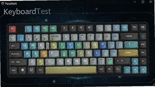 PassMark KeyboardTest������������д������չʾһ��ȫ�ߴ���̲��ֵ�ͼ�λ����Դ��ڣ������Բ�ɫ������ʾ������Ϊ��ɫ�Ƽ��з�����廭������������ͻ��������רҵ��⹦�ܣ�������Ⱦ�����廭��
