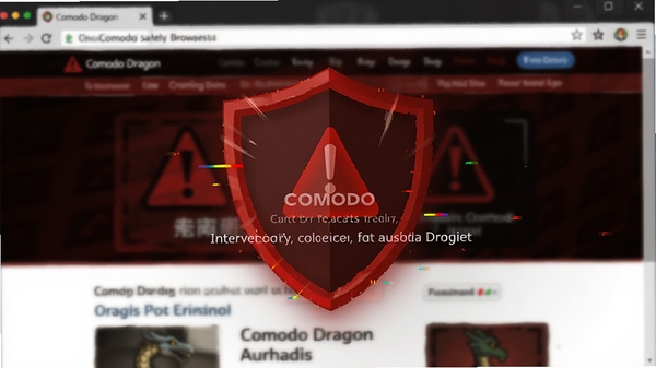 Comodo Dragon��Comodo����ȫ����������ض�����վʱ�ľ���ҳ����д����ɫ����ͼ����Ŀ������Ϊģ������Σ����ҳ���ݣ�������о�ʾ��Χ�������������