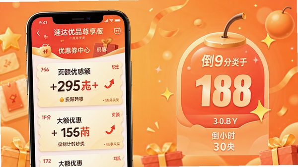 �ٴ���Ʒ�������Ż�ȯ���Ľ��棬�ֻ���Ļ��չʾ����Ż�ȯ�б�������ʱ��ɱͼ�꣬����Ϊůɫ�������ͻ���ۿ����ȣ������������ã��ʺϹ���չʾͼ