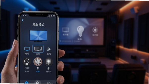 Mecontrol���ܳ���ģʽ���棬�û��������Ӱģʽ�����ֻ���Ļ��ʾ���ӡ��ƹ���豸ͼ������������Ϊ�谵��Ӱ���ң���Χ��Ч��������Ⱦͼ