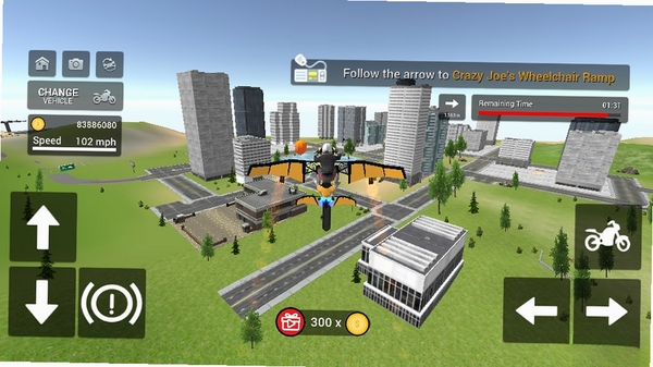 ����Ħ�г�ģ����FlyingTaxiBike���н�ͼ