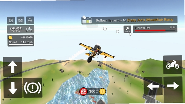 ����Ħ�г�ģ����FlyingTaxiBike���н�ͼ