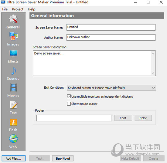 FlashScreenSaverMaker制作个性化屏保效果展示