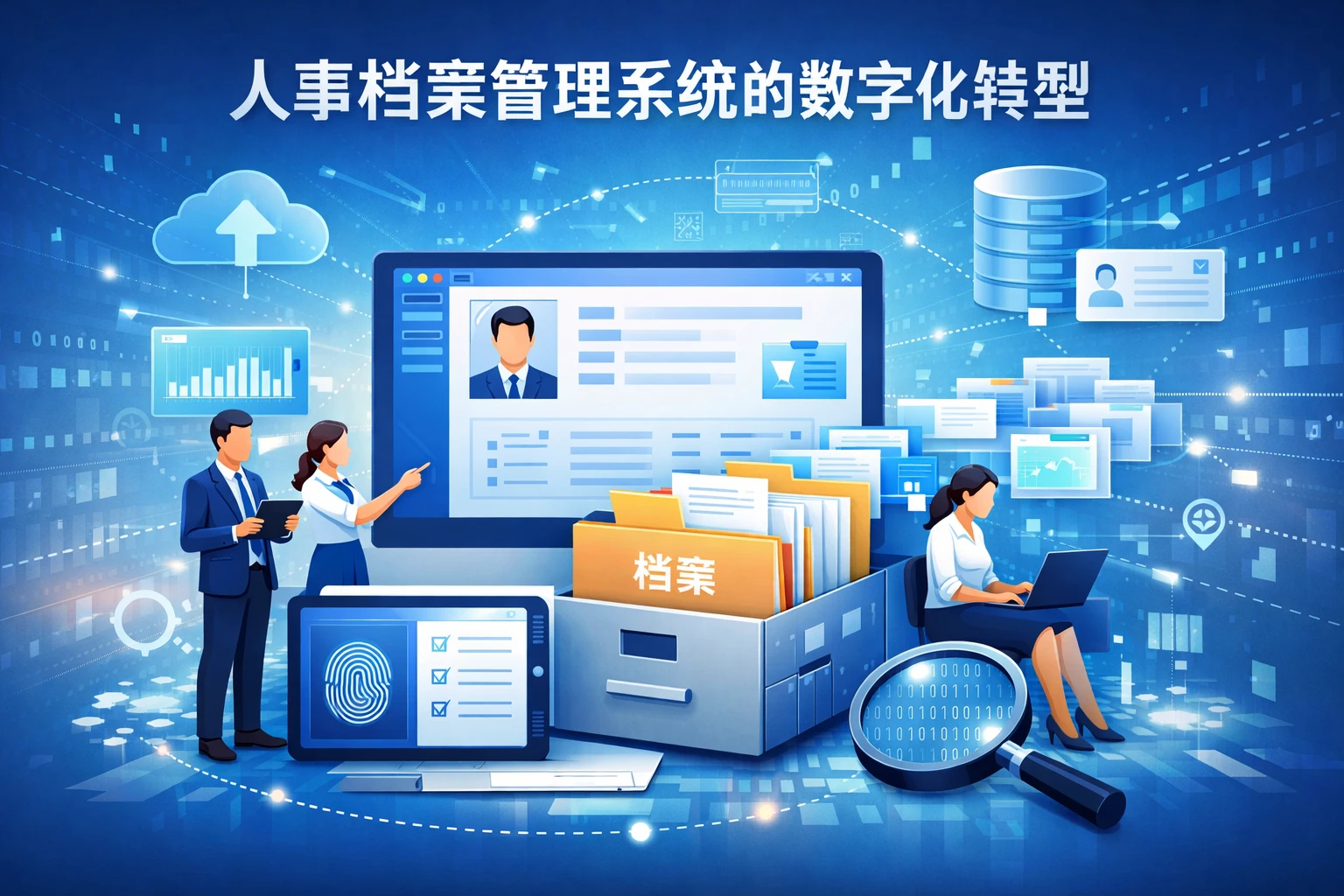 鼎丰人事档案管理系统 企业档案数字化管理界面