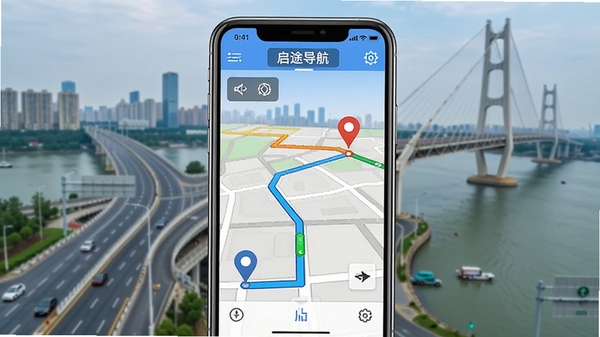 ��;���ǵ���·�߹滮���棬�ֻ���Ļ��ʾ��ɫ·������������յ��ǣ�����Ϊ���е�·����������������ֱ��