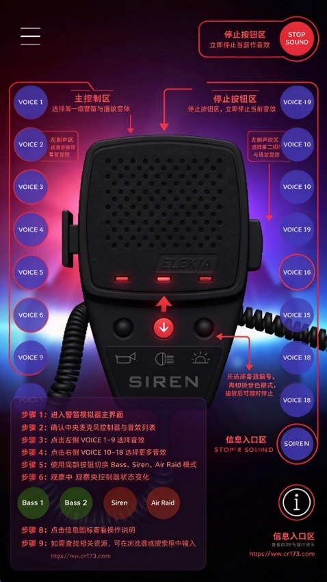 警笛声模拟器Emergency Vehicle Siren System 警笛声模拟器Emergency Vehicle Siren System