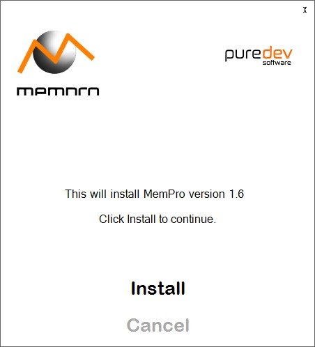 Puredev MemPro1.6.1.1中文最新版运行截图