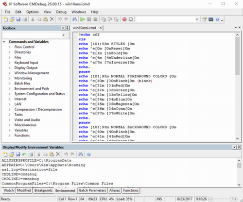 JP Software TCC 32中文最新版运行截图