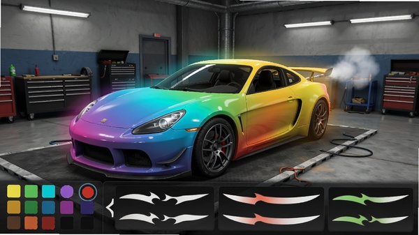 ������װ���Ϳװ�����淨��ͼ��չʾһ�����ڽ�������������ܳ�����Ļ�·���ɫ����������ʽѡ�������������ֽ���ɫ�ʣ�����Ϊ���ᳵ�价��