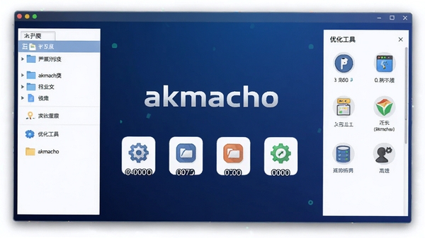 akmacho������Ԥ��ͼ��չʾ�����ļ��������Ż�������壬����Ϊ����ɫ���䣬ͼ����ñ�ƽ���������Ƽ���ʮ�㣬����������ʾakmacho������������Ҫ����ͼ�ꡣ