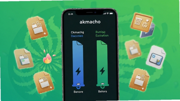 akmacho������������Ч��ͼ���ֻ���Ļ��ʾ����ǰ��洢�ռ�Աȣ���Χ���������Ļ����ļ�ͼ�꣬����Ϊ��ɫ����ɫ��ͻ���������Ż�Ч����